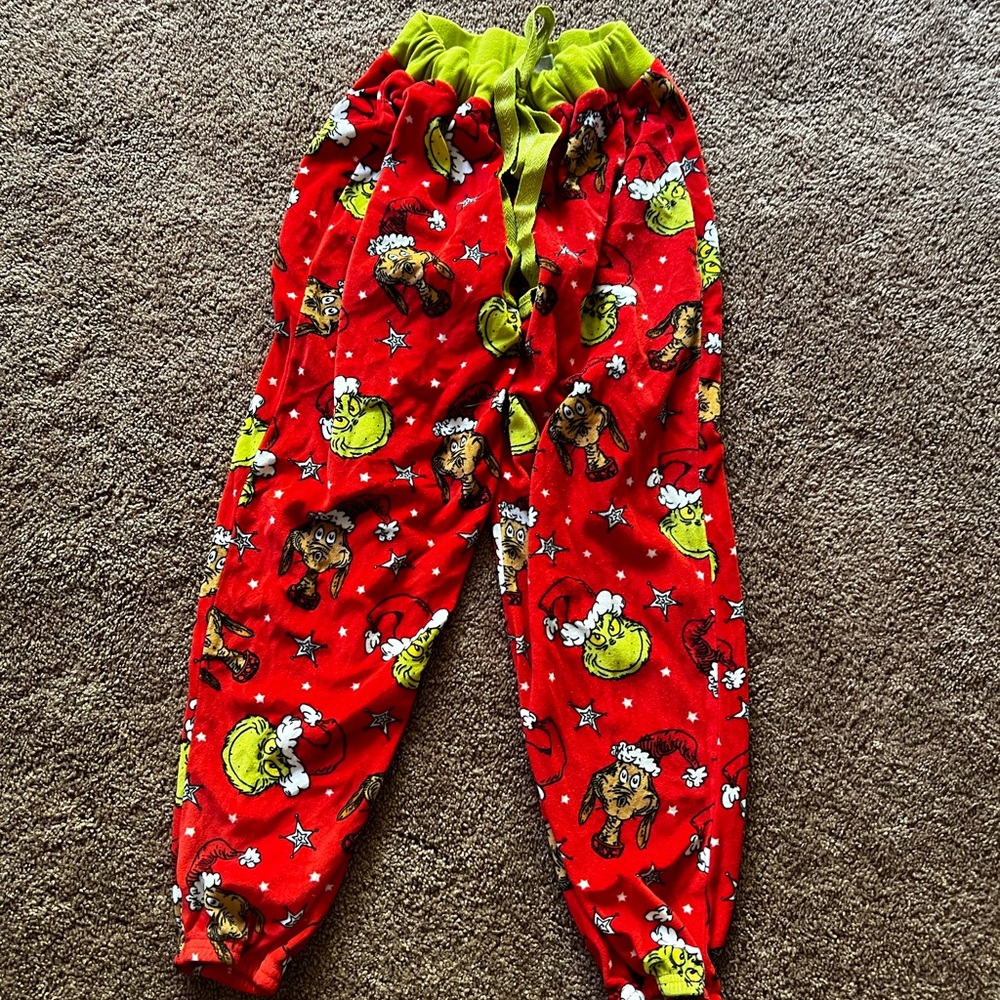 Grinch sleep pants medium
